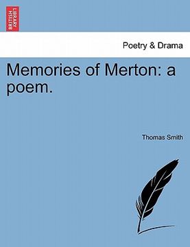 portada memories of merton: a poem. (en Inglés)