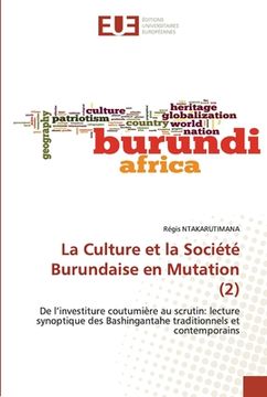 portada La Culture et la Société Burundaise en Mutation (2) (in French)