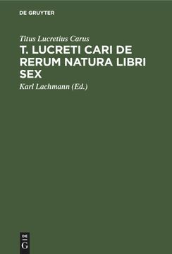 portada T. Lucreti Cari de Rerum Natura Libri sex (in Latin)
