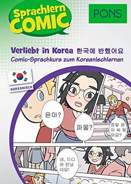 portada Pons Sprachlern-Comic Koreanisch - Verliebt in Korea: Comic-Sprachkurs zum Koreanischlernen