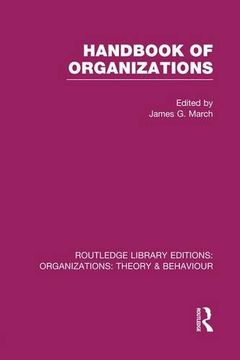 portada Handbook of Organizations (Rle: Organizations)