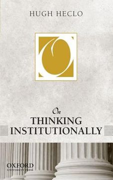 portada on thinking institutionally (in English)