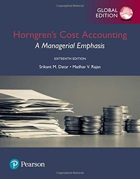 portada Horngren's Cost Accounting: A Managerial Emphasis, Global Edition (in English)