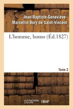 portada L'Homme, Homo (en Francés)