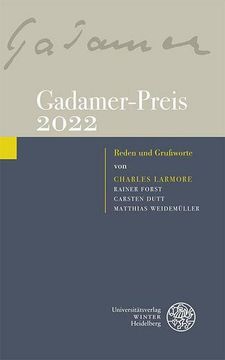 portada Gadamer-Preis 2022 (in German)