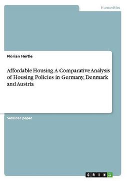 portada Affordable Housing. A Comparative Analysis of Housing Policies in Germany, Denmark and Austria (in English)