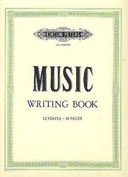 portada Peters Music Writing Book (en Inglés)