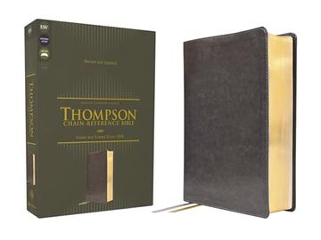 portada Esv, Thompson Chain-Reference Bible, Leathersoft, Gray, red Letter (en Inglés)