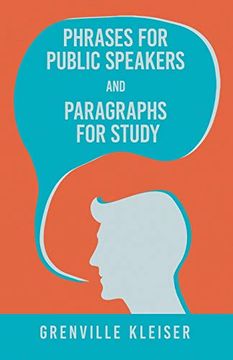 portada Phrases for Public Speakers and Paragraphs for Study 