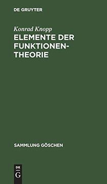 portada Elemente der Funktionentheorie (en Alemán)