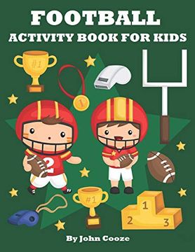 portada Football Activity Book for Kids: Football Word Search, Coloring, dot to dot and Mazes (Kids Activity Books) (in English)