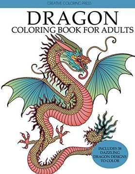 portada Dragon Coloring Book for Adults (en Inglés)