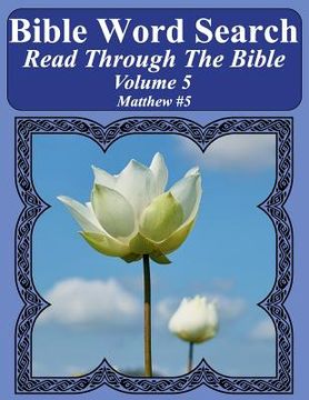 portada Bible Word Search Read Through The Bible Volume 5: Matthew #5 Extra Large Print (en Inglés)