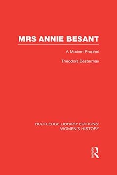 portada Mrs Annie Besant: A Modern Prophet (en Inglés)