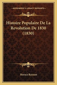portada Histoire Populaire De La Revolution De 1830 (1830) (in French)