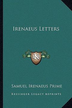 portada irenaeus letters (en Inglés)