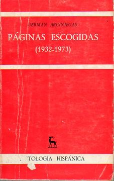 portada páginas escogidas (1932-1973). 1ª edición.