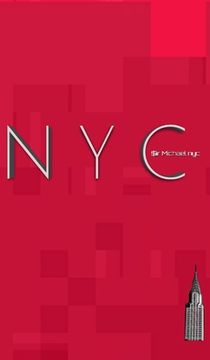 portada NYC iconic Chrysler building ruby red creative blank journal $ir Michael designer limited edition: NYC iconic Chrysler building ruby red creative blan