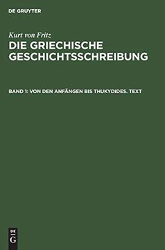 portada Von den Anfã Â¤Ngen bis Thukydides. Text (German Edition) [Hardcover ] (en Alemán)