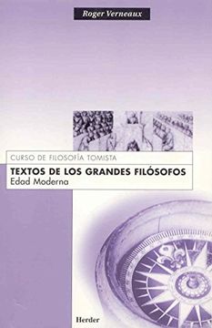 portada Textos de los Grandes Filósofos: Edad Moderna (in Spanish)