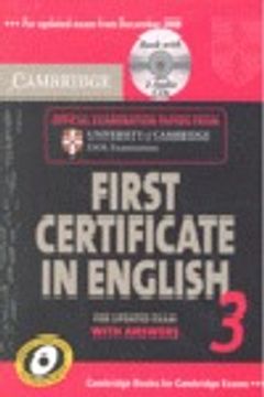 portada cambridge first certificate in english 3,official examination papers from university of cambridge esol examinations