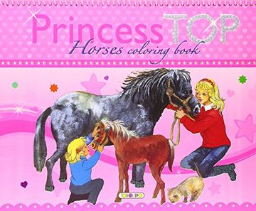 portada Princess top Horses Coloring Book (in Spanish)