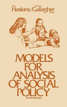 portada models for analysis of social policy: an introduction (en Inglés)