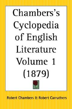 portada chambers's cyclopedia of english literature part 1 (en Inglés)