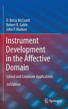 portada Instrument Development in the Affective Domain: School and Corporate Applications (in English)