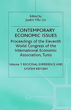 portada contemporary economic issues, (iea volume 121): volume 1: regional experience and system reform (en Inglés)