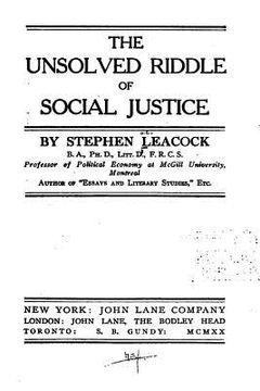 portada The Unsolved Riddle of Social Justice (en Inglés)