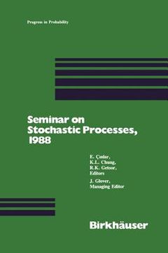 portada Seminar on Stochastic Processes, 1988 (en Inglés)