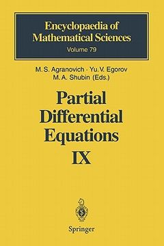 portada partial differential equations ix: elliptic boundary value problems (en Inglés)