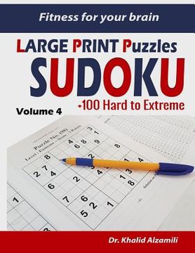 portada Fitness for your brain: Large Print SUDOKU Puzzles: 100+ Hard to Extreme Puzzles - Train your brain anywhere, anytime! (in English)