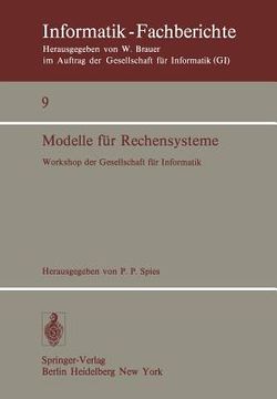 portada modelle fur rechensysteme: workshop der gi, bonn, 31. 3.-1. 4. 1977 (en Alemán)