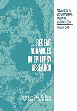 portada recent advances in epilepsy research (en Inglés)