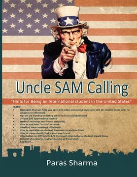 portada Uncle Sam Calling: "Hints for Being an International Student in the United States" B&W edition (en Inglés)