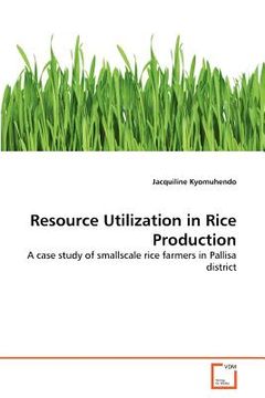 portada resource utilization in rice production (en Inglés)