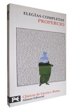 portada Elegías Completas (el Libro de Bolsillo - Bibliotecas Temáticas - Biblioteca de Clásicos de Grecia y Roma) (in Spanish)
