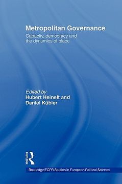 portada metropolitan governance in the 21st century: capacity, democracy and the dynamics of place (en Inglés)