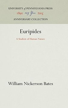 portada Euripides: A Student of Human Nature (en Inglés)