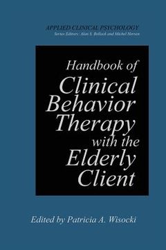 portada Handbook of Clinical Behavior Therapy with the Elderly Client (in English)