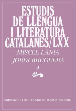 portada Miscel·Lània Jordi Bruguera, 4 (in Catalá)