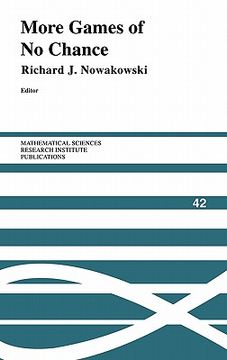 portada More Games of no Chance Hardback (Mathematical Sciences Research Institute Publications) (en Inglés)