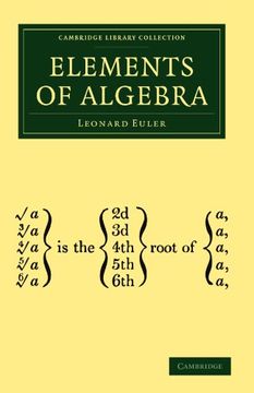 portada Elements of Algebra 3rd Edition Paperback (Cambridge Library Collection - Mathematics) (en Inglés)