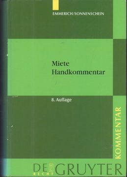 portada Miete. Handkommentar §§ 535 bis 580A des Bürgerlichen Gesetzbuches. (in German)