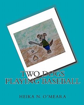 portada two dogs playing baseball