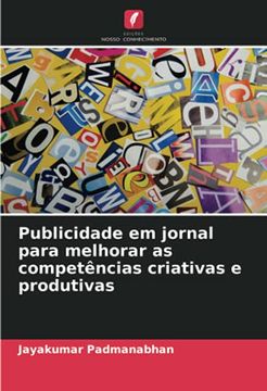 portada Publicidade em Jornal Para Melhorar as Competências Criativas e Produtivas (en Portugués)