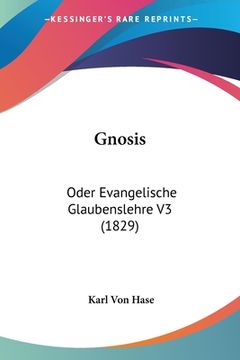 portada Gnosis: Oder Evangelische Glaubenslehre V3 (1829) (en Alemán)