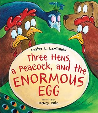 portada Three Hens, a Peacock, and the Enormous egg (en Inglés)